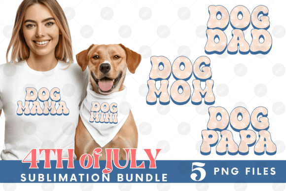 American 4th of July USA Dog Mom Bundle