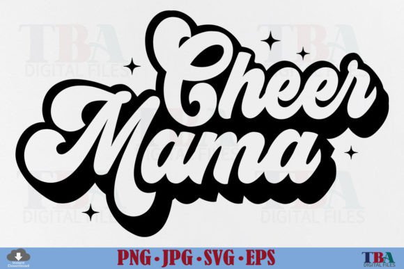 Cheer Mama SVG: A Retro Mom Embroidery Design