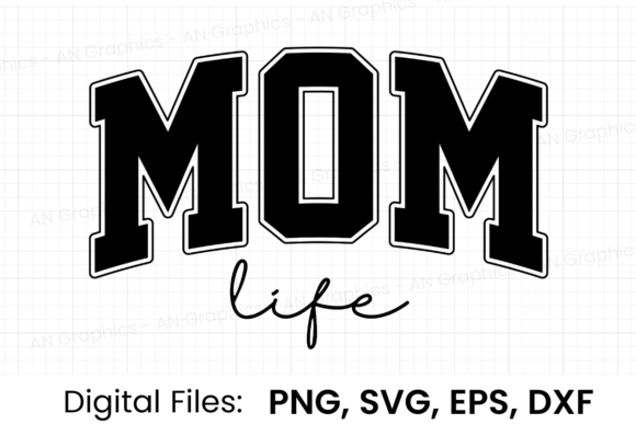 Mom Life Retro Varsity SVG: A Classic Embroidery Design