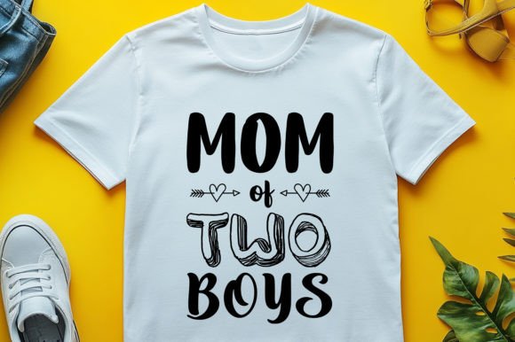 Mom of 2 Boys T-Shirt Design: A Versatile Embroidery Choice