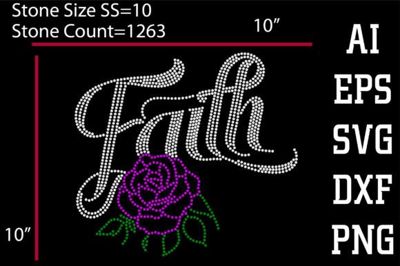 Review of Faith, Rhinestone Template for Embroidery