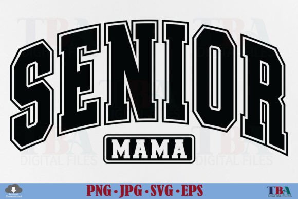 Senior Mama SVG: A Retro Graduation Must-Have